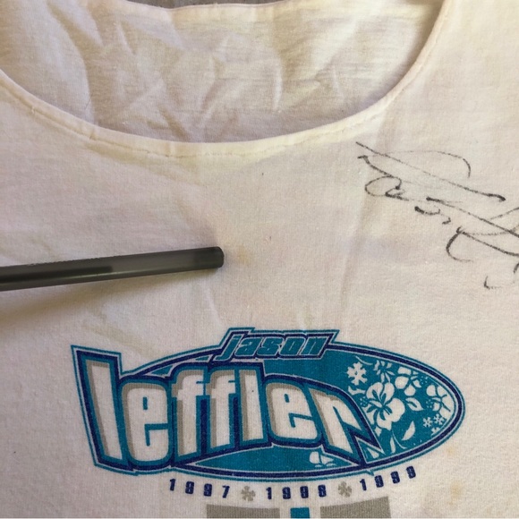 Vintage 2001 Signed Jeff Leffler 97,98,99 Midget Racing Champion T Shirt Womens - Picture 11 of 11